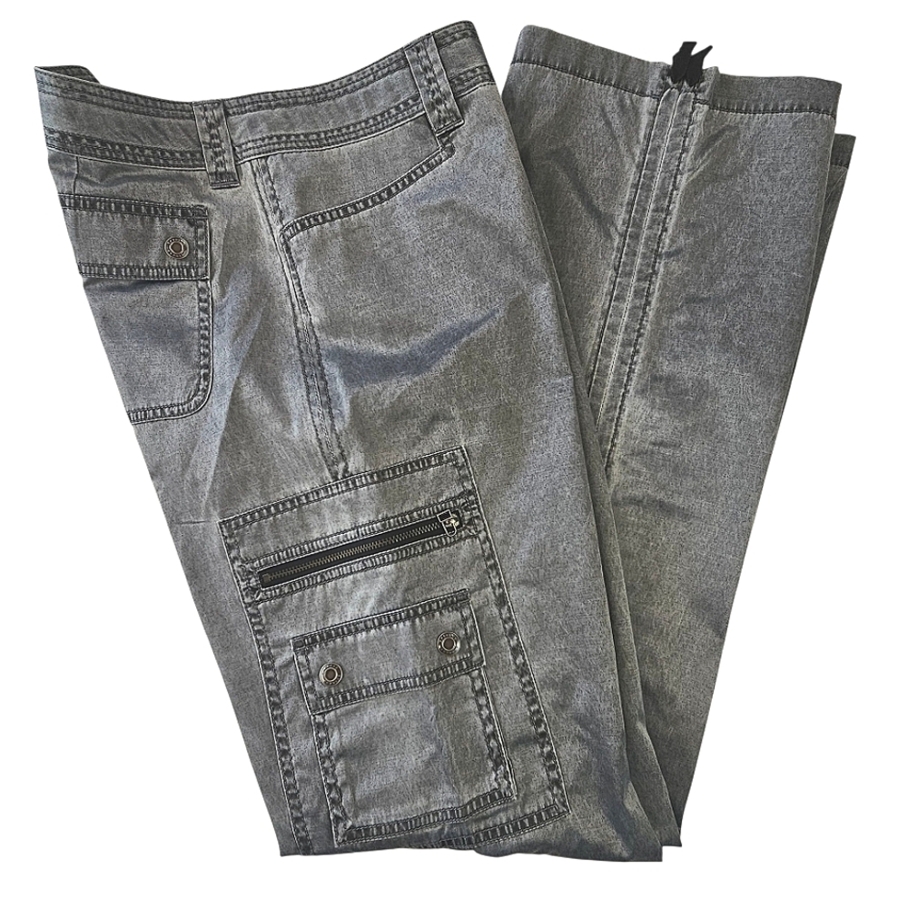 Express Women's Silver Adjustable Length Cargo Pa… - image 8